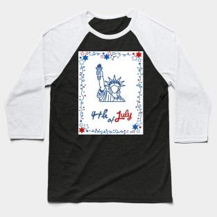 Fourth of July design Baseball T-Shirt